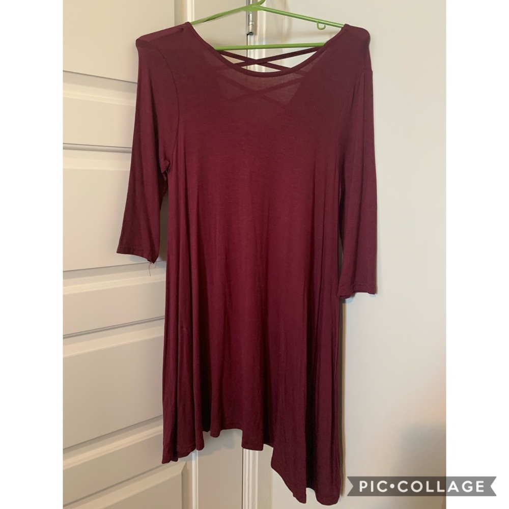 Burgundy Dress
